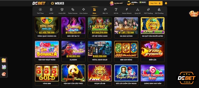 Slots game đa dạng